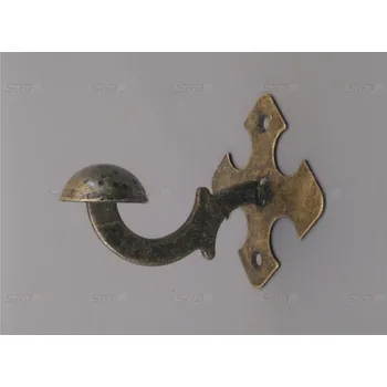 Věšák věšák železný antik mosaz 100mm