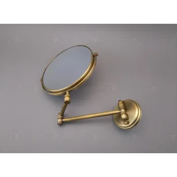 Sada koupelnových doplňků Kosmetické zrcádko staromosazné