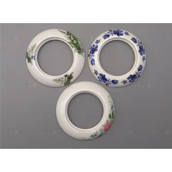 vypínač Porcelánový rámeček DATA/TV/SAT kulatý dekorovaný