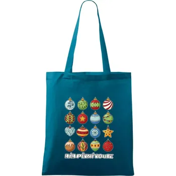 Mám pěkný koule - Taška bavlněná - 42 x 38 cm ( Petrolejová )