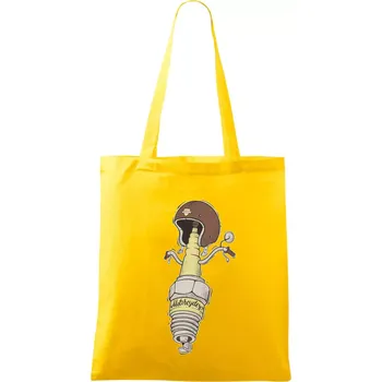 Motorcycles svíčka - Taška bavlněná - 42 x 38 cm ( Žlutá )