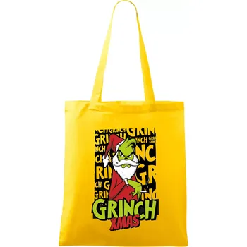 Grinch Xmas - Taška bavlněná - 42 x 38 cm ( Žlutá )