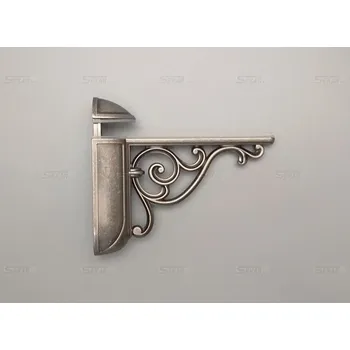 Držák na polici WRM 805.125.19 konzol 125mm starostříbro