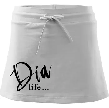 Dámská sukně D I A Life - Sportovní sukně - two in one - L ( Bílá )