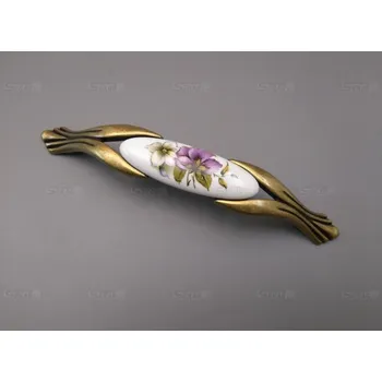 Nábytkové kování M94K12848.09 úchytka s porcelánem 128mm