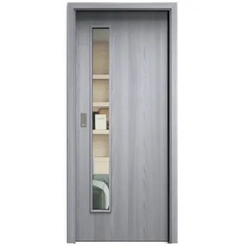 Interiérové dveře SAPELI ELEGANT KOMFORT M60 - CPL LAMINÁT - POSUVNÉ DVEŘE VČ. ZÁRUBNĚ - Dub zimní Průchozí šířka (cm): 100, Průchozí výška (cm): 197, Typ skla: Čiré sklo