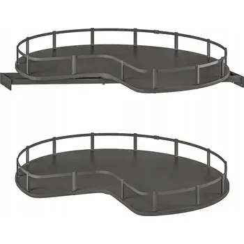 police IKEA UTRUSTA Otočná police do rohové skříňky, šedá, 88 cm