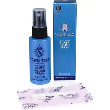 Čistící sada Sada na čištění stříbra - sprej s kartáčkem a hadříkem na stříbro