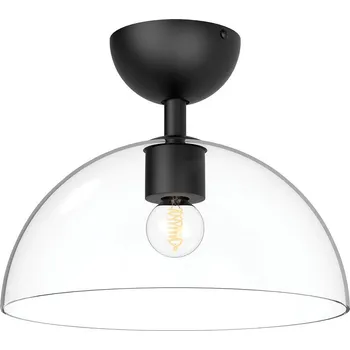 Designové svítidlo Jude – skleněné stínidlo & černý kov