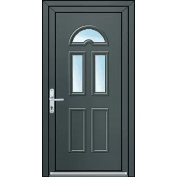 Vchodové dveře OknaDvereNaMiru.cz Vchodové plastové dveře 3D Rebeca 1 – standardní termín výroby 90 x 195 cm