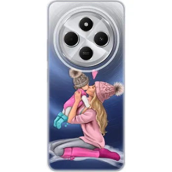 Pouzdro na mobilní telefon Odolné silikonové pouzdro iSaprio - Kissing Mom - Blond and Girl - Xiaomi Redmi 14C / Poco C75