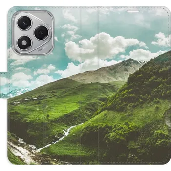 Pouzdro na mobilní telefon Flipové pouzdro iSaprio - Mountain Valley - Honor 400 Lite