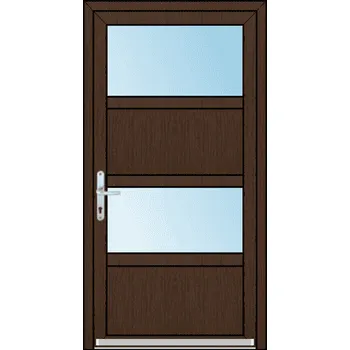 Vchodové dveře OknaDvereNaMiru.cz Vchodové plastové dveře SLOUPKOVÉ Zora 7 – standardní termín výroby 60 x 150 cm
