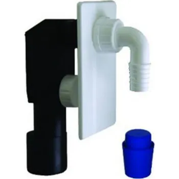 Sifon pračkový podomítkový bílý DN 40/50