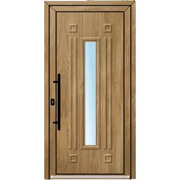 Vchodové dveře OknaDvereNaMiru.cz Vchodové plastové dveře 3D Ioana – standardní termín výroby 90 x 195 cm