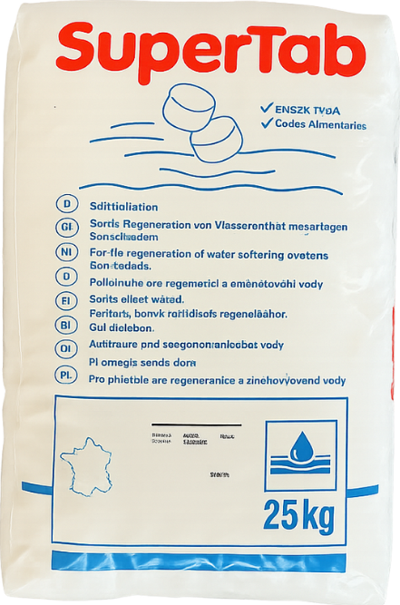 Supertab – regenerační tabletová sůl Množství: 25 kg - osobní odběr