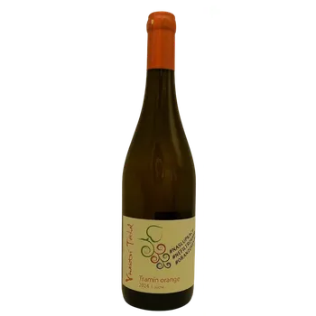 Tramín orange 2024, moravské zemské víno, Vinařství Těthal, suché