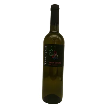 Víno Tramín červený 2024, moravské zemské víno, Vinařství Těthal, polosladké