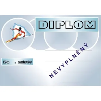 Lyžování diplom A4 č.3