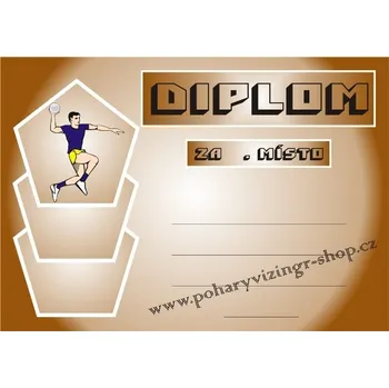 Házená diplom MUŽ - A4 č.4