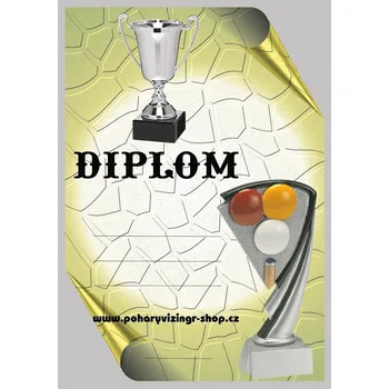 Kulečník diplom A4 č.24