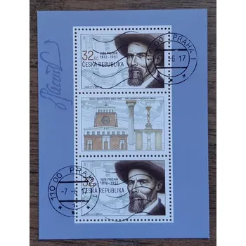 Sběratelství ČR A 930 raz., aršík Jože Plečnik, r. 2017