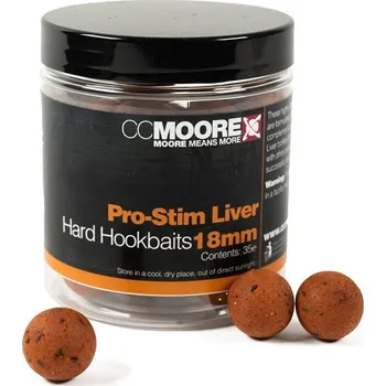 Boilies 15ks - Boilie CC Moore Pro-Stim Liver Hard Hookbaits 24mm