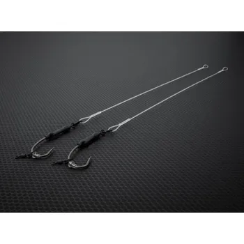 Rybářský háček 2ks - Hotový Návazec Gemini Tidy Ronnie Rig 30lb Velikost 4