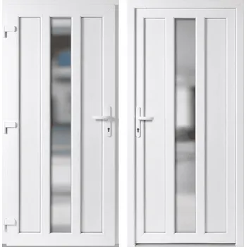 Vchodové dveře OknaDvereNaMiru.cz Magnus 98x198 cm L bílá/bílý