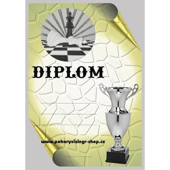 VIZINGR Šachy diplom A4 č.16