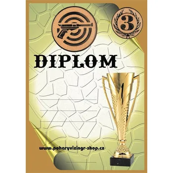 Pistole diplom A4 č.45