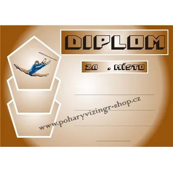 VIZINGR Gymnastika diplom A4 č.3