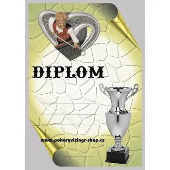 Kulečník diplom A4 č.21