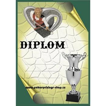 Kulečník diplom A4 č.26