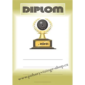 VIZINGR Bowling diplom A4 č.11