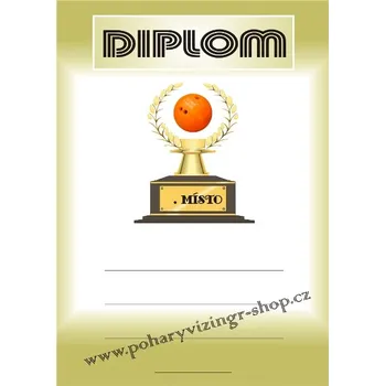 Bowling diplom A4 č.13