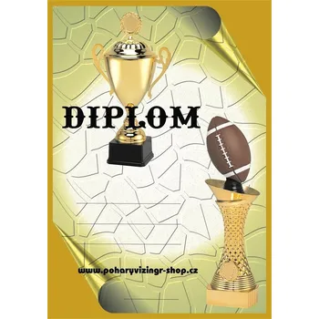 Americký fotbal diplom A4 č.3
