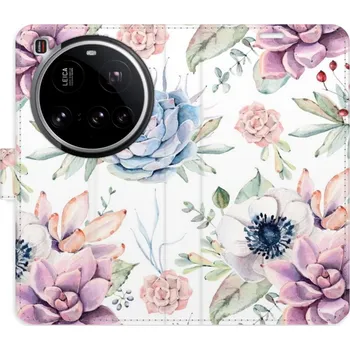 Pouzdro na mobilní telefon Flipové pouzdro iSaprio - Succulents Pattern - Xiaomi 15 Ultra