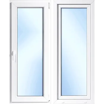 Vchodové dveře OknaDvereNaMiru.cz Plastové balkonové dveře Otevíravé i sklopné, pravé, bílá / bílá, 80x200 cm