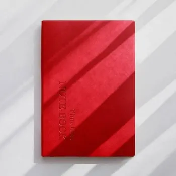 Samolepící bloček Čtverečkovaný zápisník A5 148 x 212 mm 264 stran 78g papír Sešit na psaní a kreslení Jemný papír 5mm čtverečky Pro školu i kancelář červená