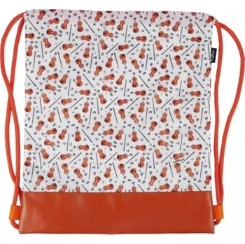 Sportovní vak na záda s potiskem barevných houslí