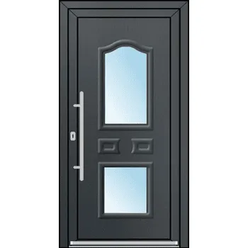 Vchodové dveře OknaDvereNaMiru.cz Vchodové plastové dveře 3D Doris 2 – standardní termín výroby 90 x 195 cm