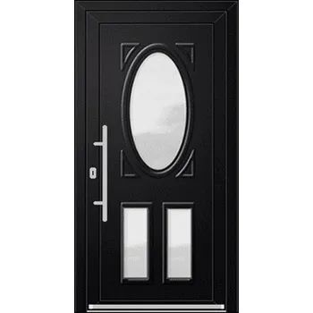 Vchodové dveře OknaDvereNaMiru.cz Vchodové plastové dveře 3D Corina 1 – standardní termín výroby 90 x 195 cm