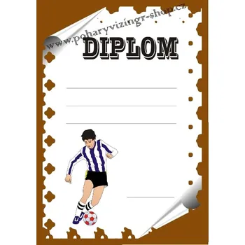 Fotbal diplom A4 č.31
