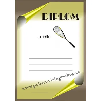 VIZINGR Squash diplom A4 č.4