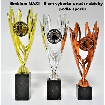 Poháry 505 Emblém MAXI (5cm) vyberte z naší nabídky podle sportu.