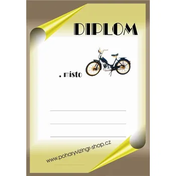 VIZINGR Motorky diplom A4 č.80