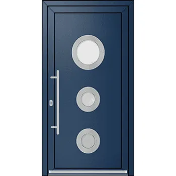 Vchodové dveře OknaDvereNaMiru.cz Vchodové plastové dveře INOX 10 – standardní termín výroby 80 x 185 cm