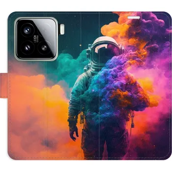 Pouzdro na mobilní telefon Flipové pouzdro iSaprio - Astronaut in Colours 02 - Xiaomi 15