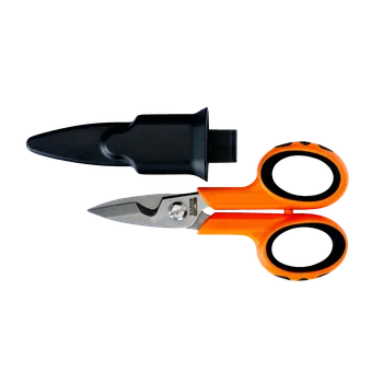 Kancelářské nůžky Bahco Heavy Duty elektrikářské nůžky s pouzdrem